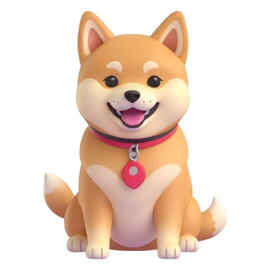 shiba inu happy sticker