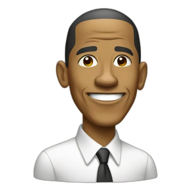 Obama sur une fusée sticker