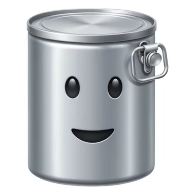 boite de conserve en metal sticker