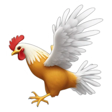 Un pollo volando sticker