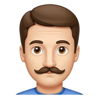 Austrian man with small mustache sticker