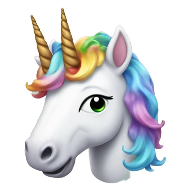 Unicorn with poop on head  sticker