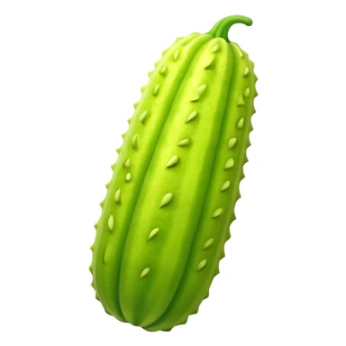 A long bitter melon sticker
