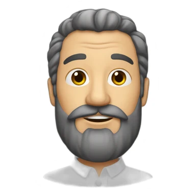 señor barba blanca riéndose sticker