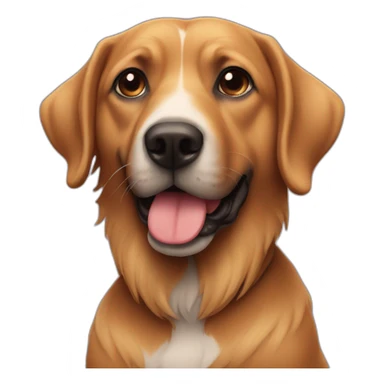 Coeur avec un chien sticker