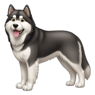 Dog alaskan malamute full-body sticker
