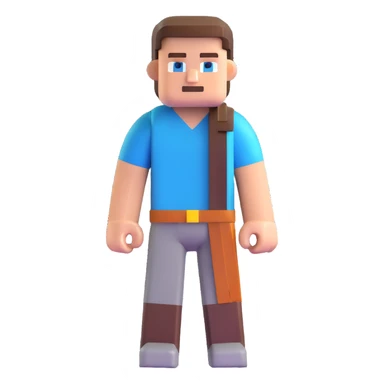 Minecraft Steve character sticker