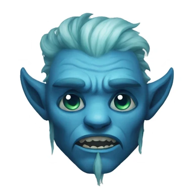 Spectral giant firbolg blue crying sticker
