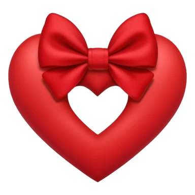 heart with a velvet bow, kpop sticker