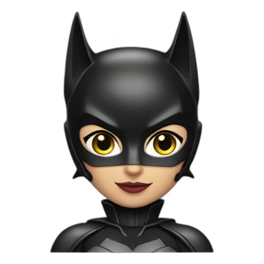 catwoman with batman love sticker