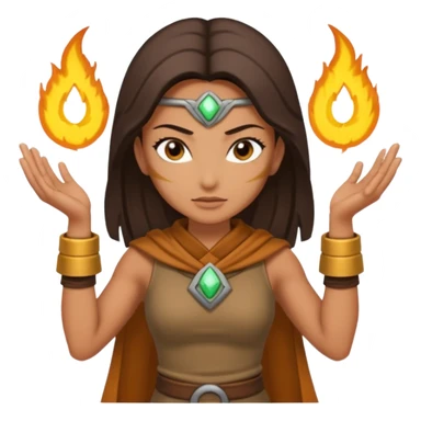earth bender woman who has powers to shape mold sticker