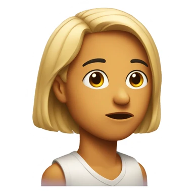 Side eye judging face sticker