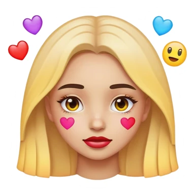 Emoji girly sticker