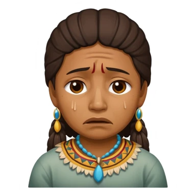 An fsu emoji with an fsu fan crying/depressed so a Seminole sticker