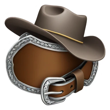 rodeo belt buckle  sticker