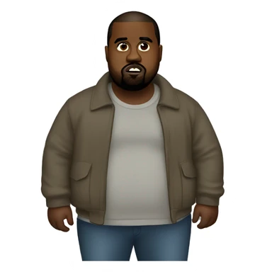 Fat Kanye west sticker