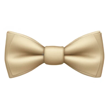 light beige bow tie  sticker