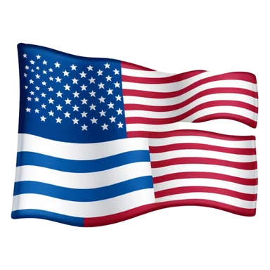 USA flag in Finland flag sticker