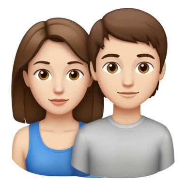 Light brunette beautiful fit mom with three boys  sticker