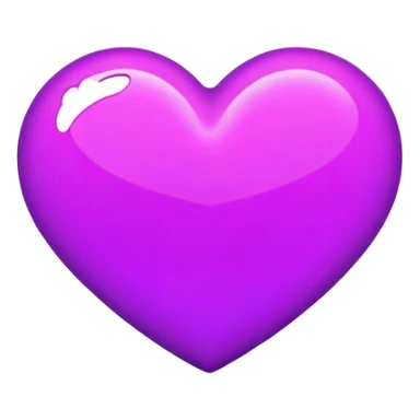 Neon purple heart sticker