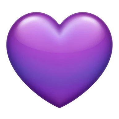 purple heart with a gradient sticker