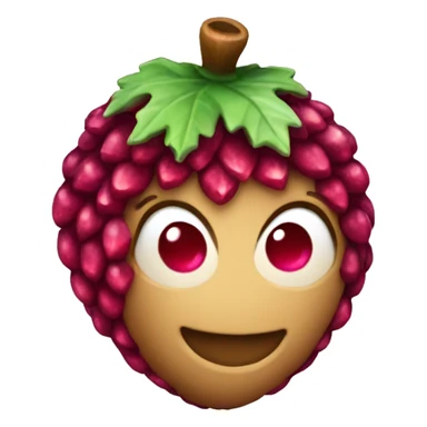 sparkling ruby Acorn sticker