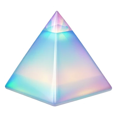 beautiful white opal pyramid  sticker