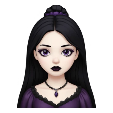 gothic girl sticker