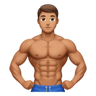 I need a sexy male torso with abs and vline sticker