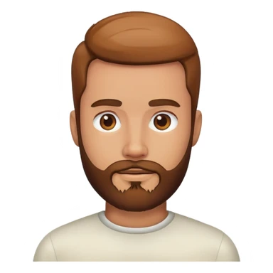 realistic male portrait with beard sticker