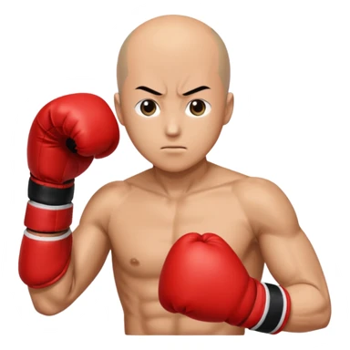 Saitama red hand punch with a boxing glove sticker