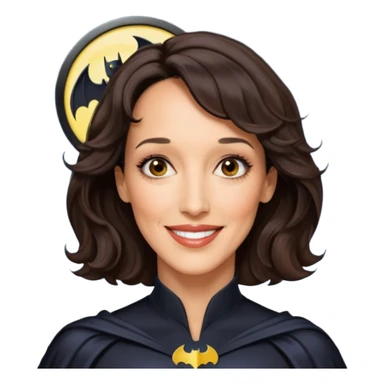 bat signal shining out in the sky plus jennifer beals sticker