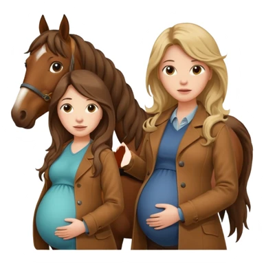 maternity with horse sticker