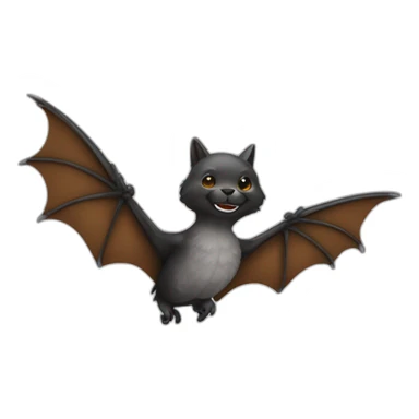 Bite avec des ailes de chauve-sourie sticker