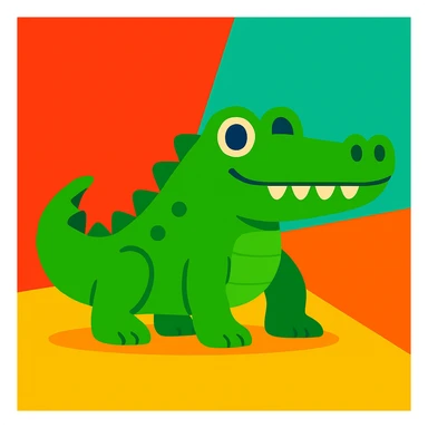Crocodile sticker