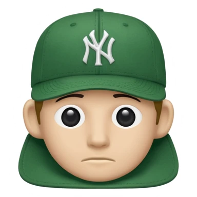 new york Yankee green cap sticker