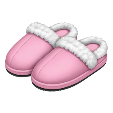 Pink cute slippers sticker