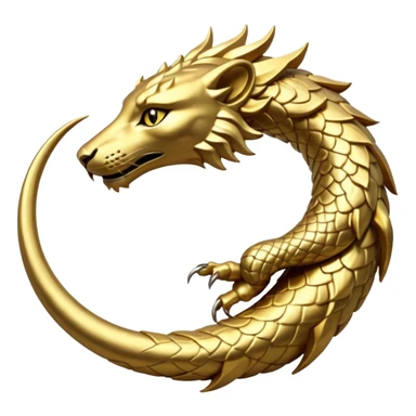 Elder Scrolls Online Lioneating its tail Ouroboro sticker