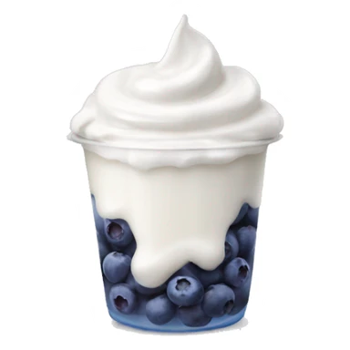 Yogurt with blueberry’s  sticker