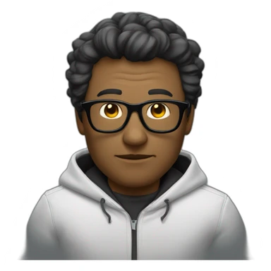 Un mec noir qui a des lunettes et qui est chauve sticker