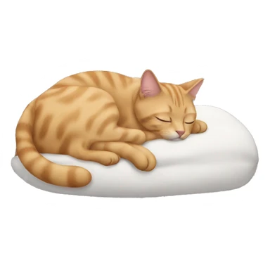 Taby cat sleeping sticker