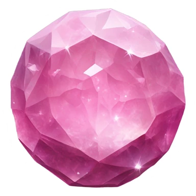 Pink crystallized moon  sticker