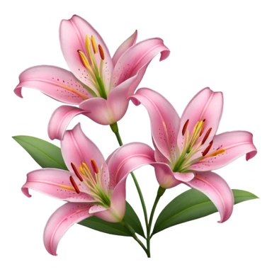 Pink lilies  sticker