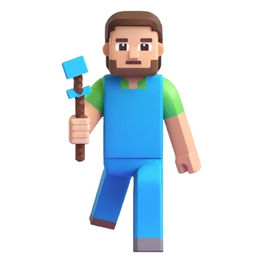 Minecraft Steve character sticker