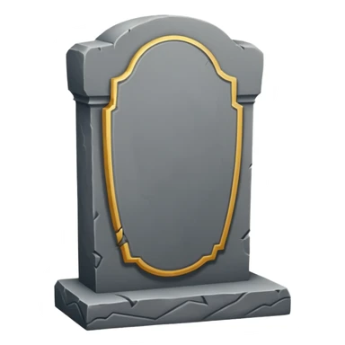 Gravestone – Grey tombstone with “RIP”.




 sticker