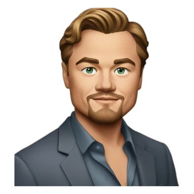 Leonardo DiCaprio with Diamond sticker