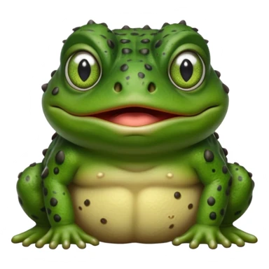 Angry toad sticker
