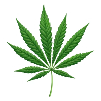 cannabis leaf sticker