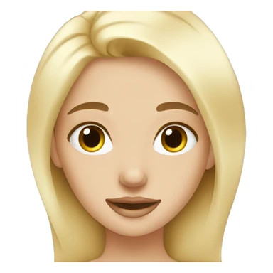 Blonde girl doing skincare  sticker