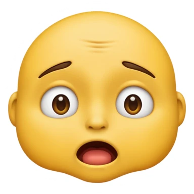 worried emoji face sticker
